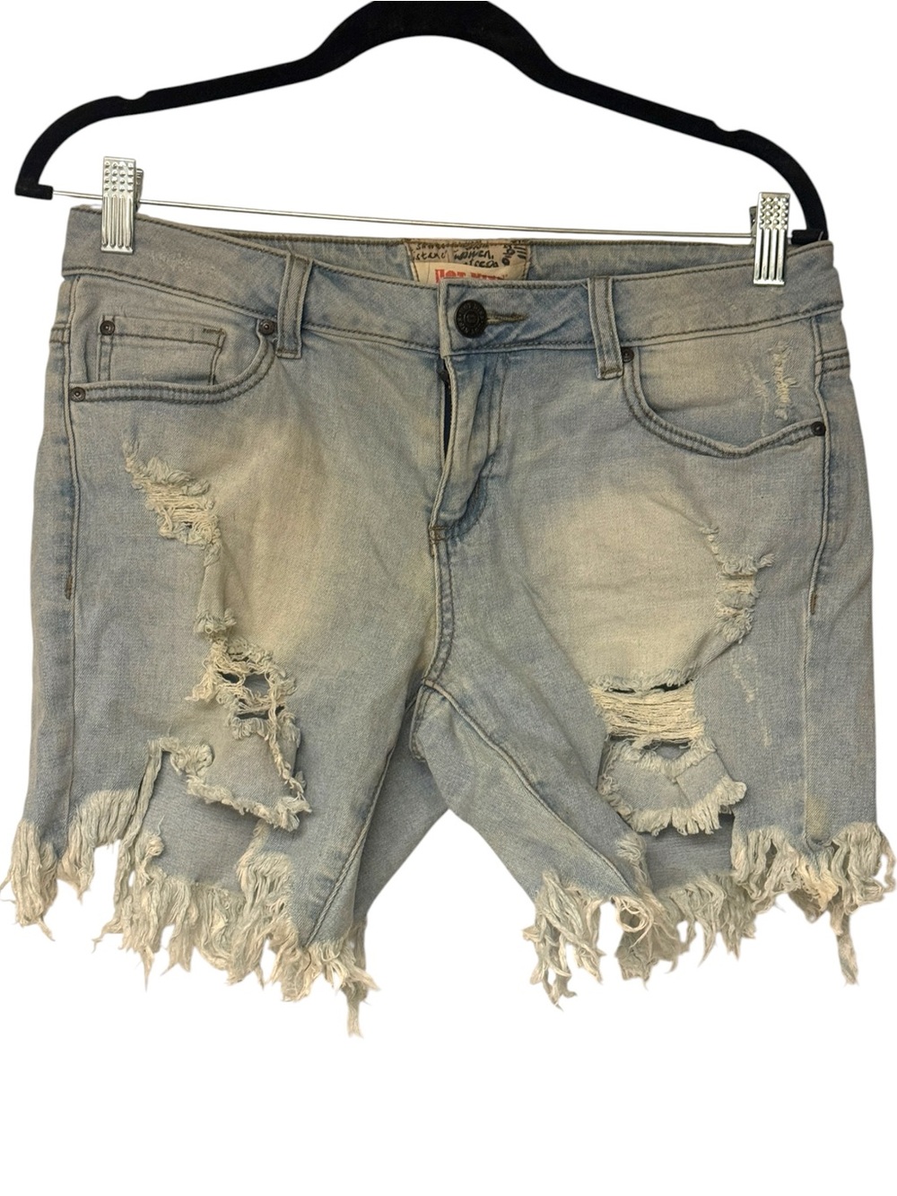 Hot Kiss Distressed Kelsea Bermuda Shorts